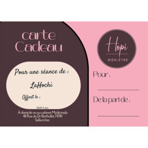 Carte Cadeau Hopi Bien-Être - Soin Energétique LaHoChi