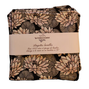 Lot de 6 lingettes lavables écologiques - Les Créations de Jadavi