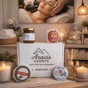 Coffret cadeaux artisanal "Bien Etre" prêt à offrir